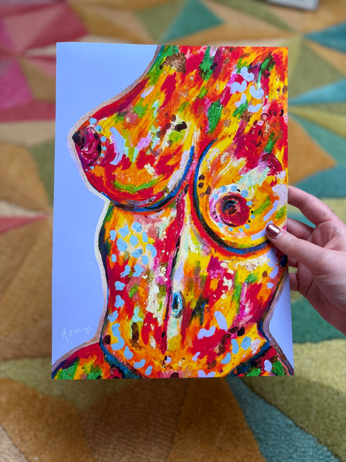 A4 body positivity Print ~ purple