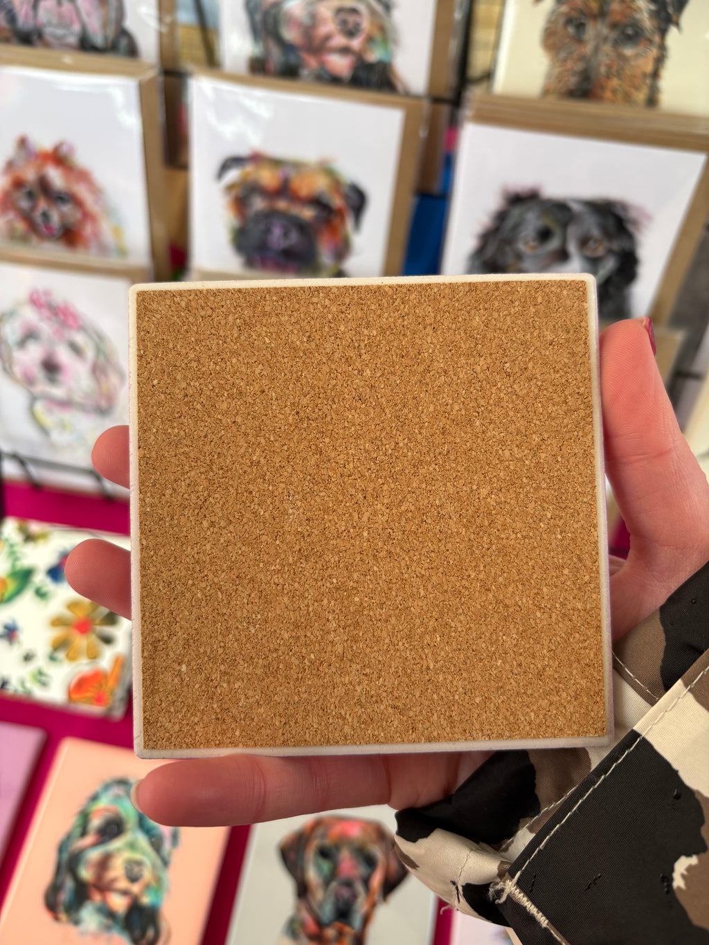 Pomeranian Coaster - Pastel Pink