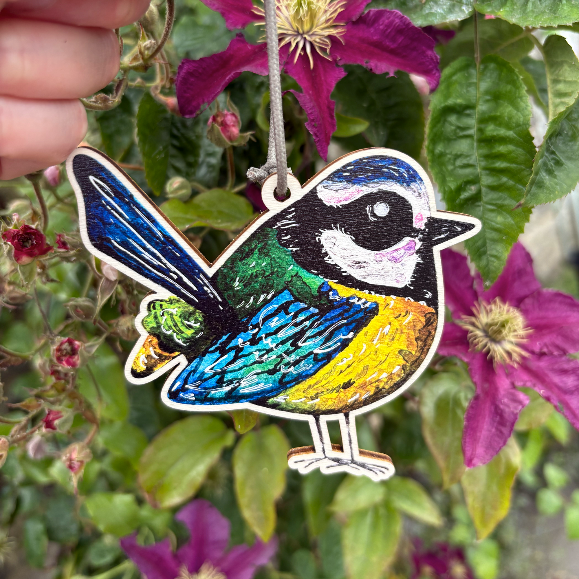 Blue Tit Hanging Decoration