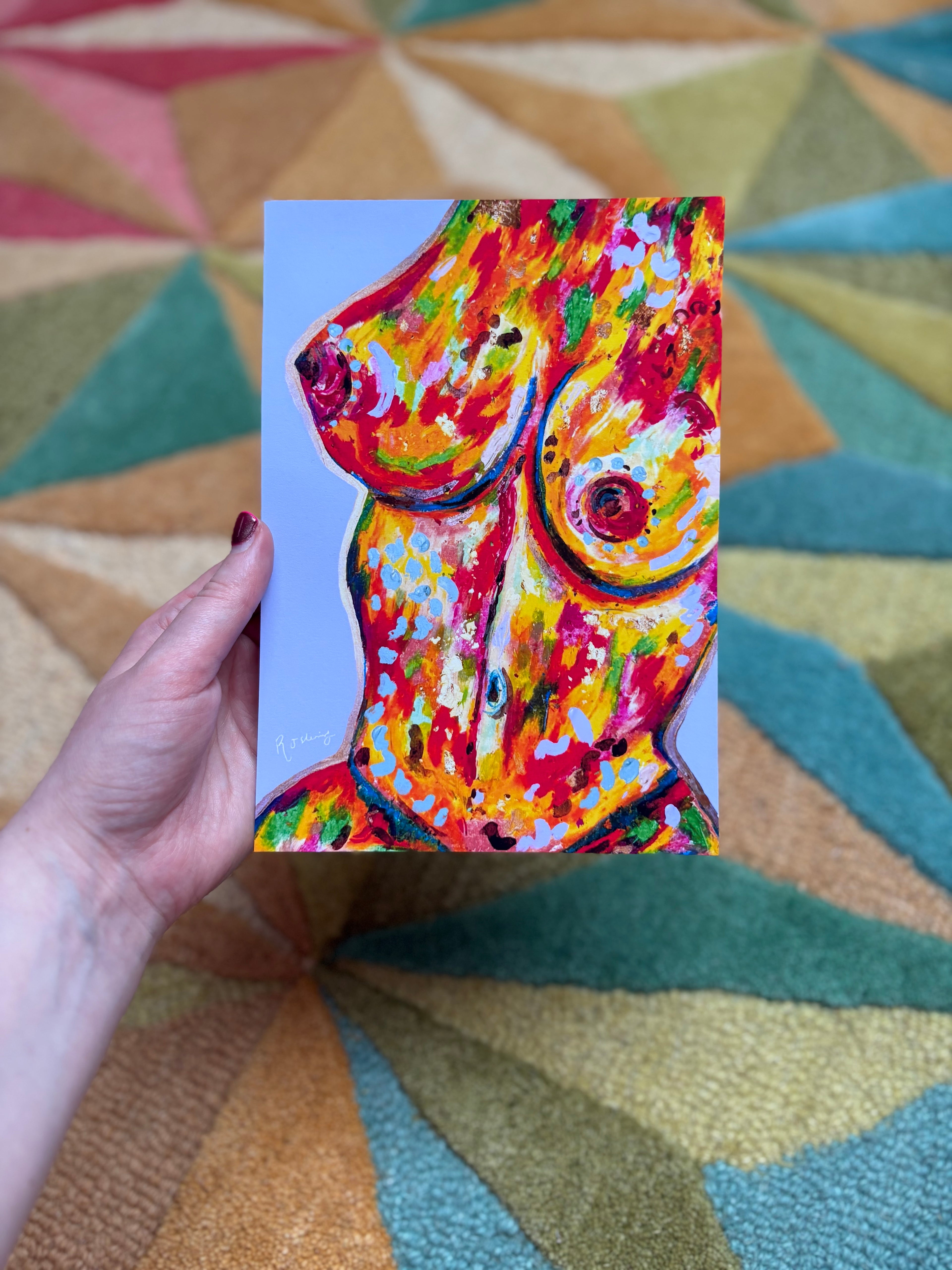 A5 body positivity Print ~ purple