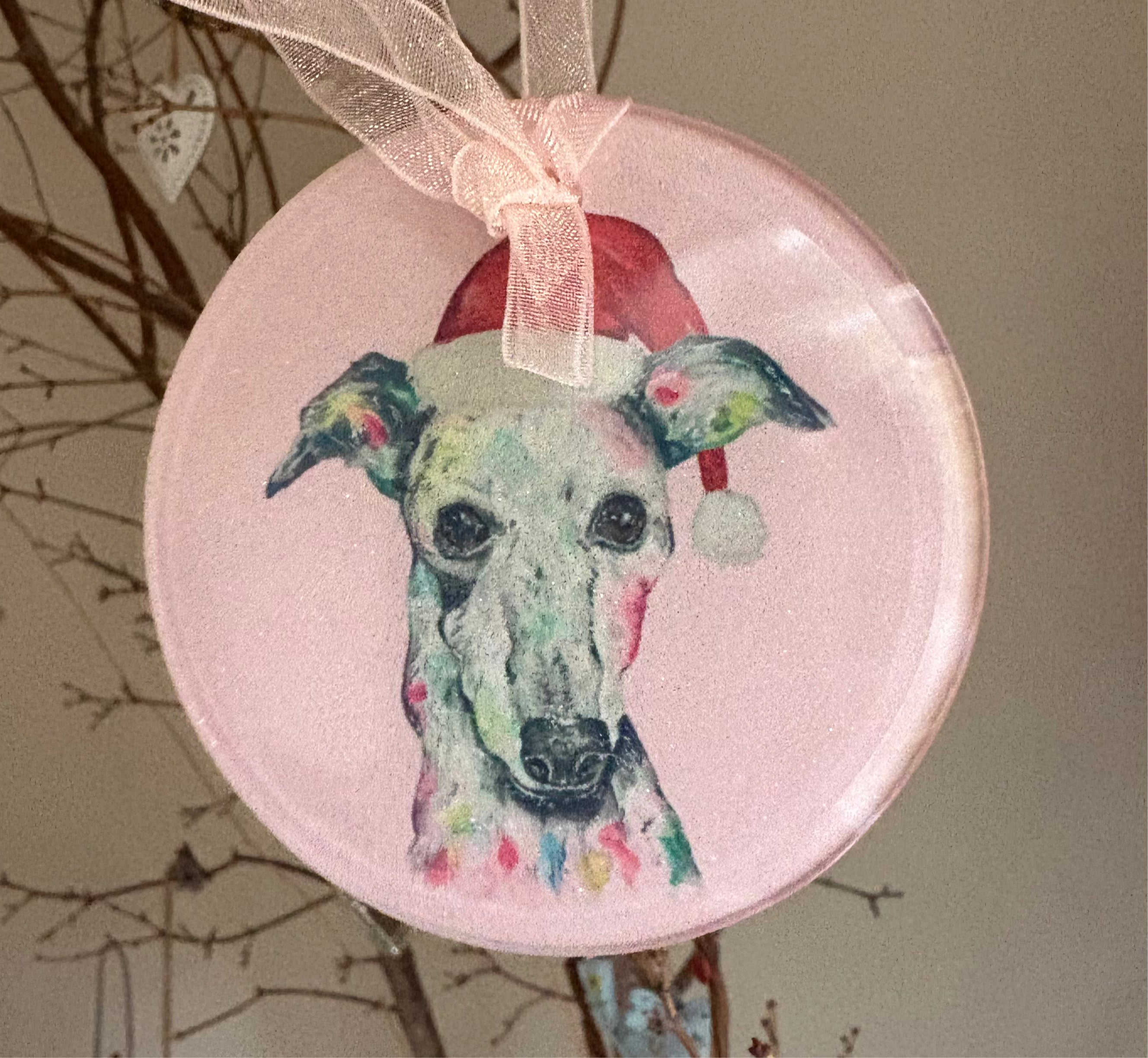 Sighthound Christmas hanging decoration