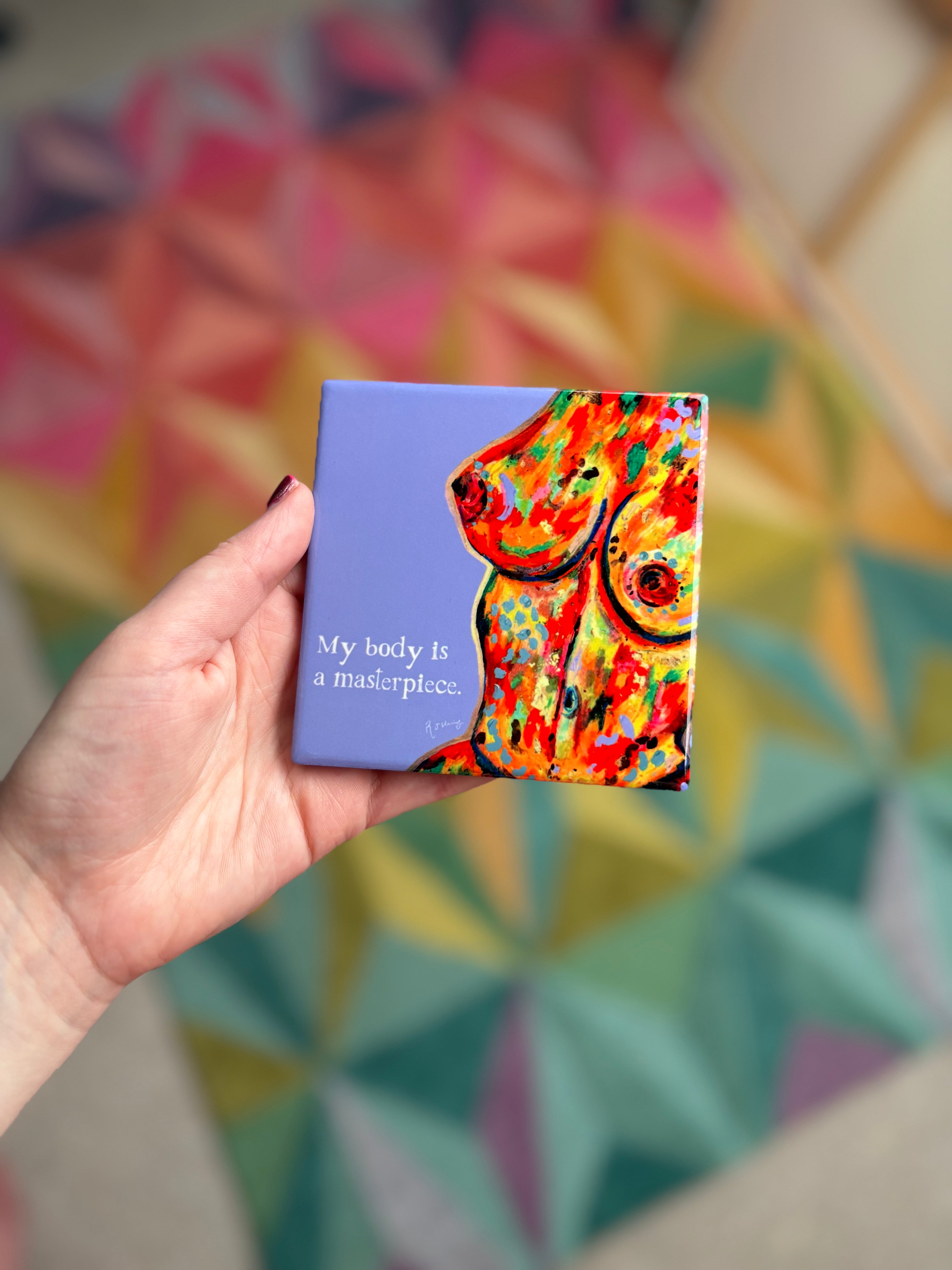 Body positivity coaster - purple