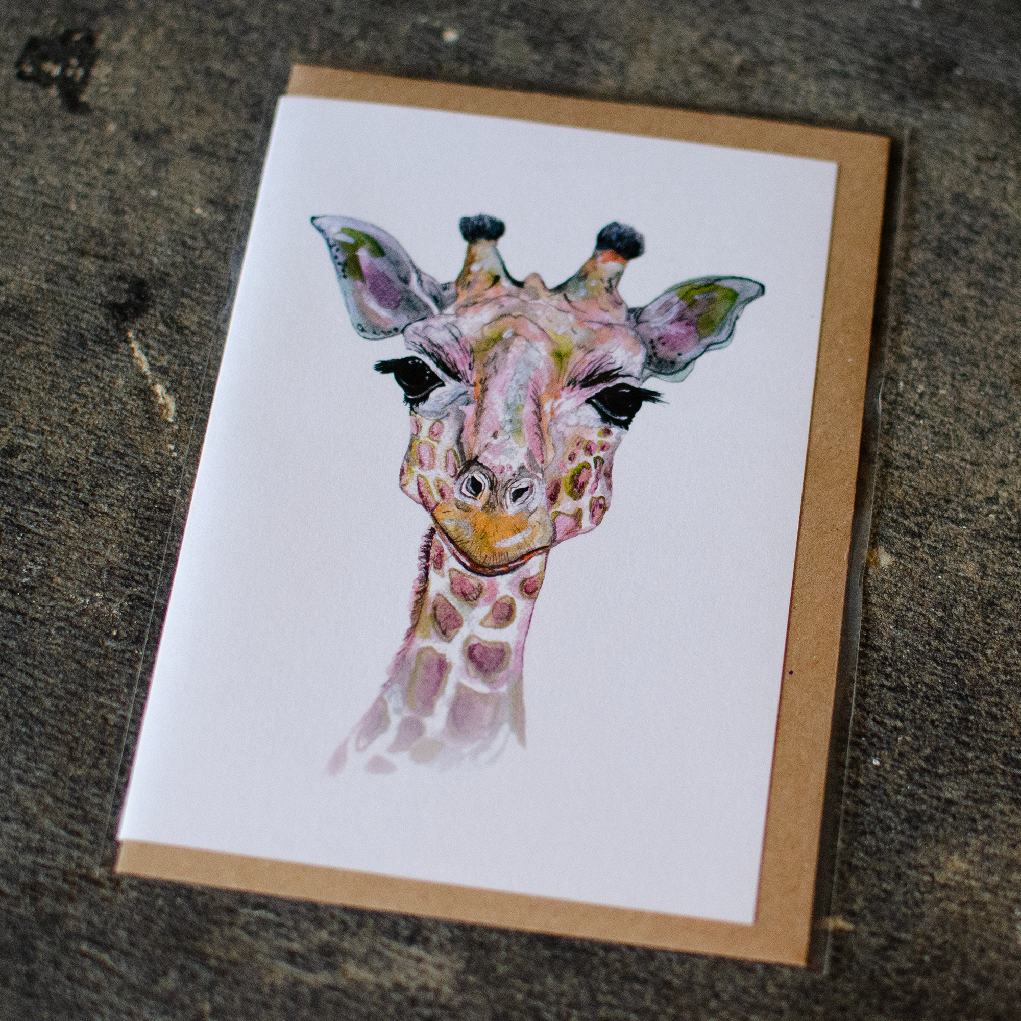 Giraffe Greeting Card