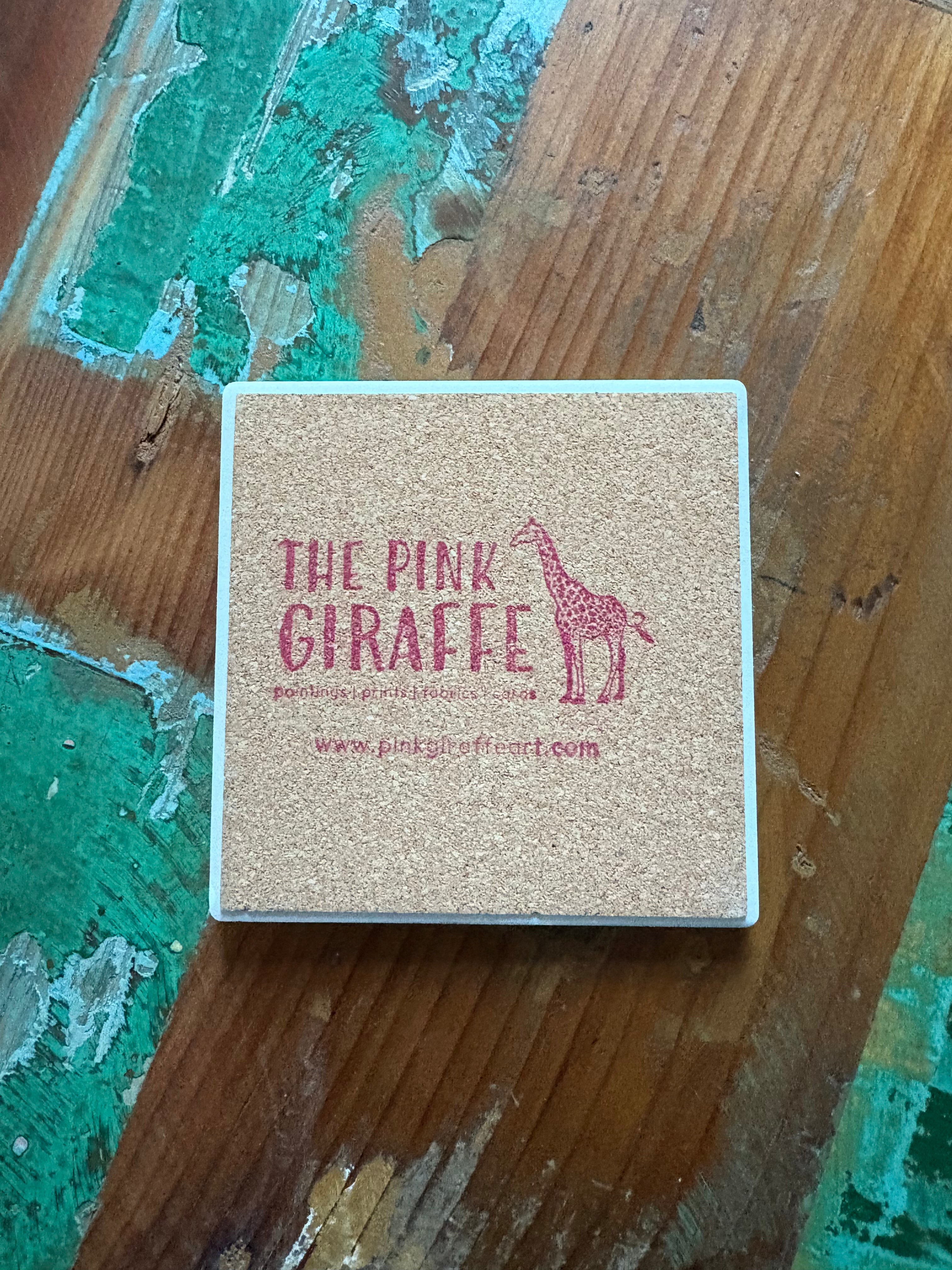 Bulldog coaster - Pastel Pink