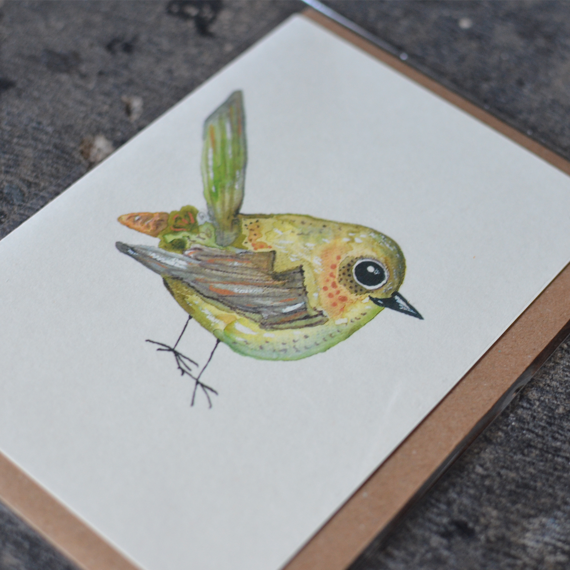 Olive Wren Greeting Card