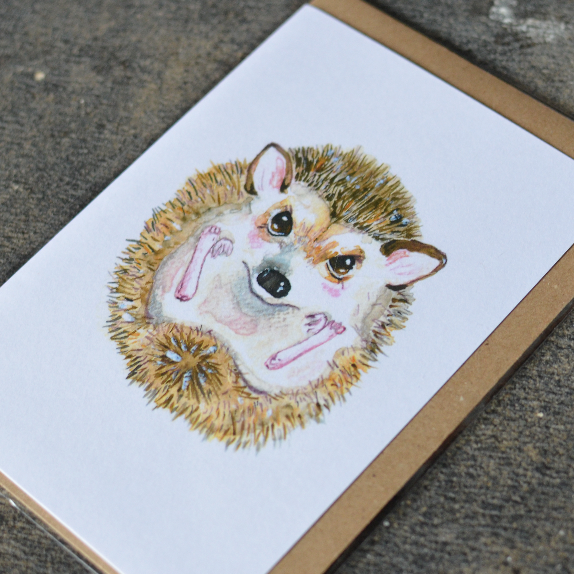 Hedgehog Greeting Card