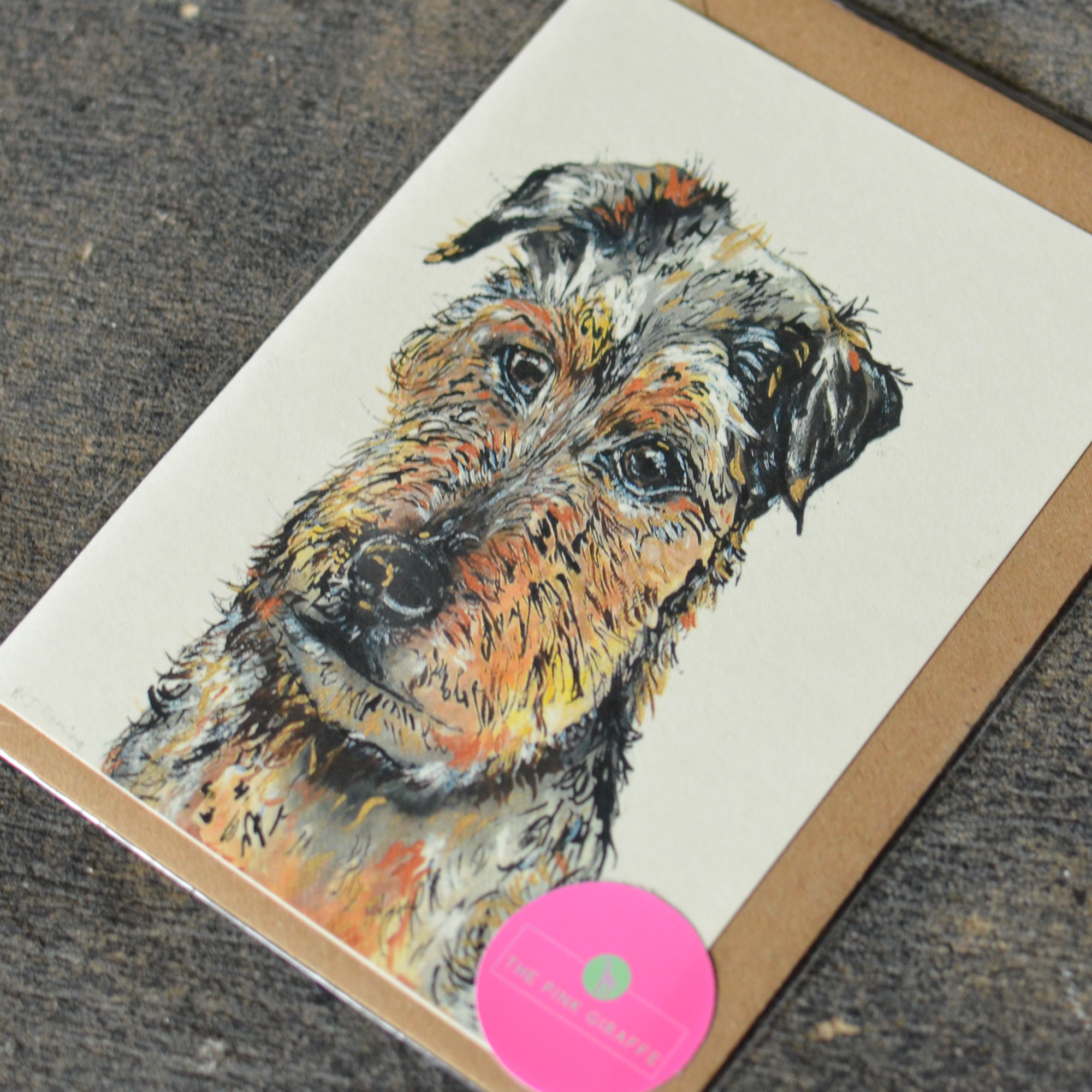Trev The Terrier Greeting Card
