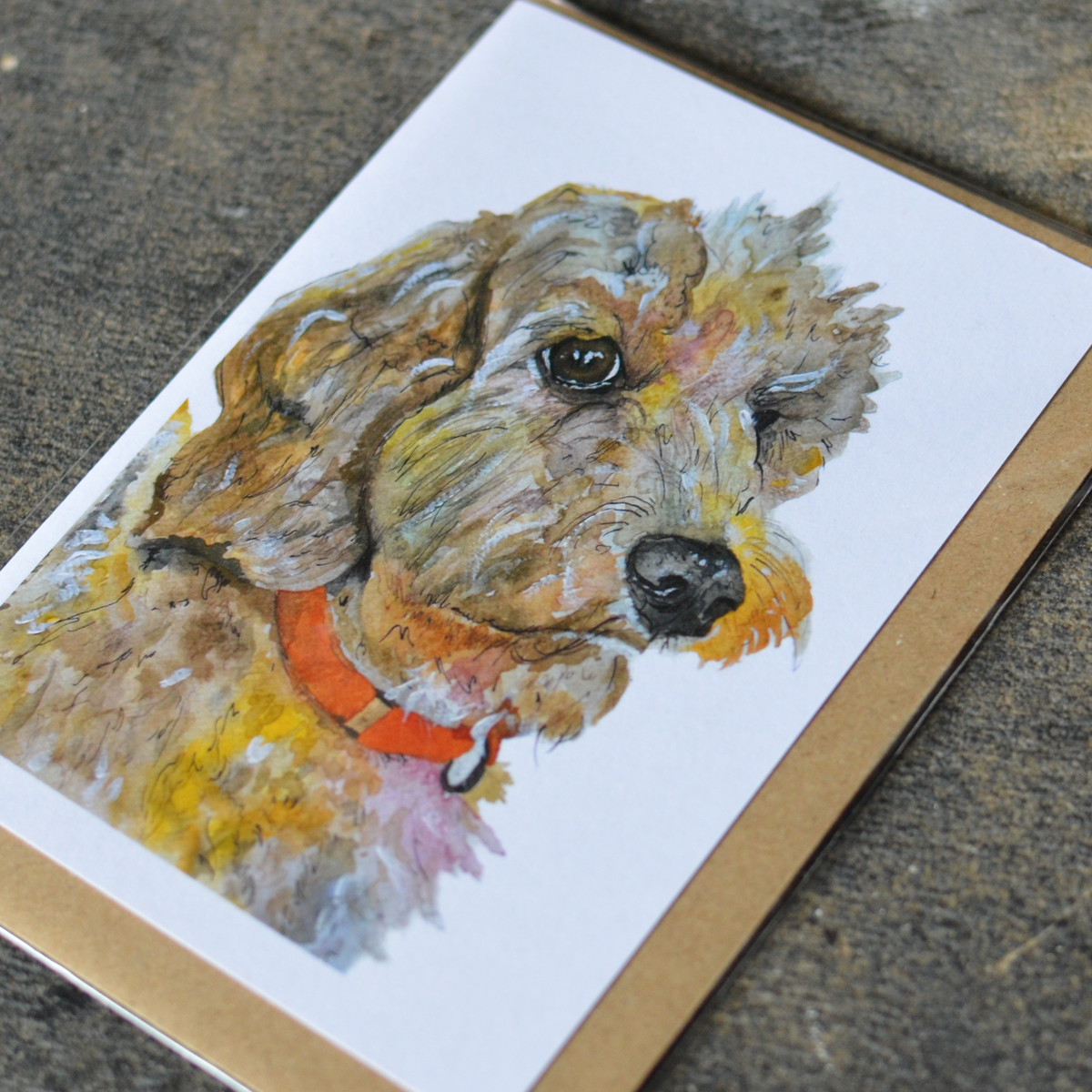 Cockapoo Dog Greeting Card