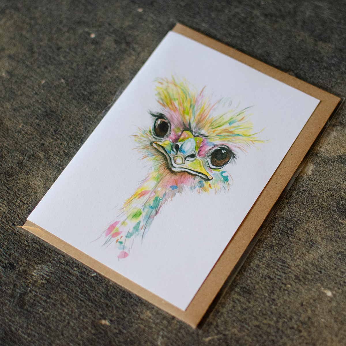 Ostrich Greeting Card