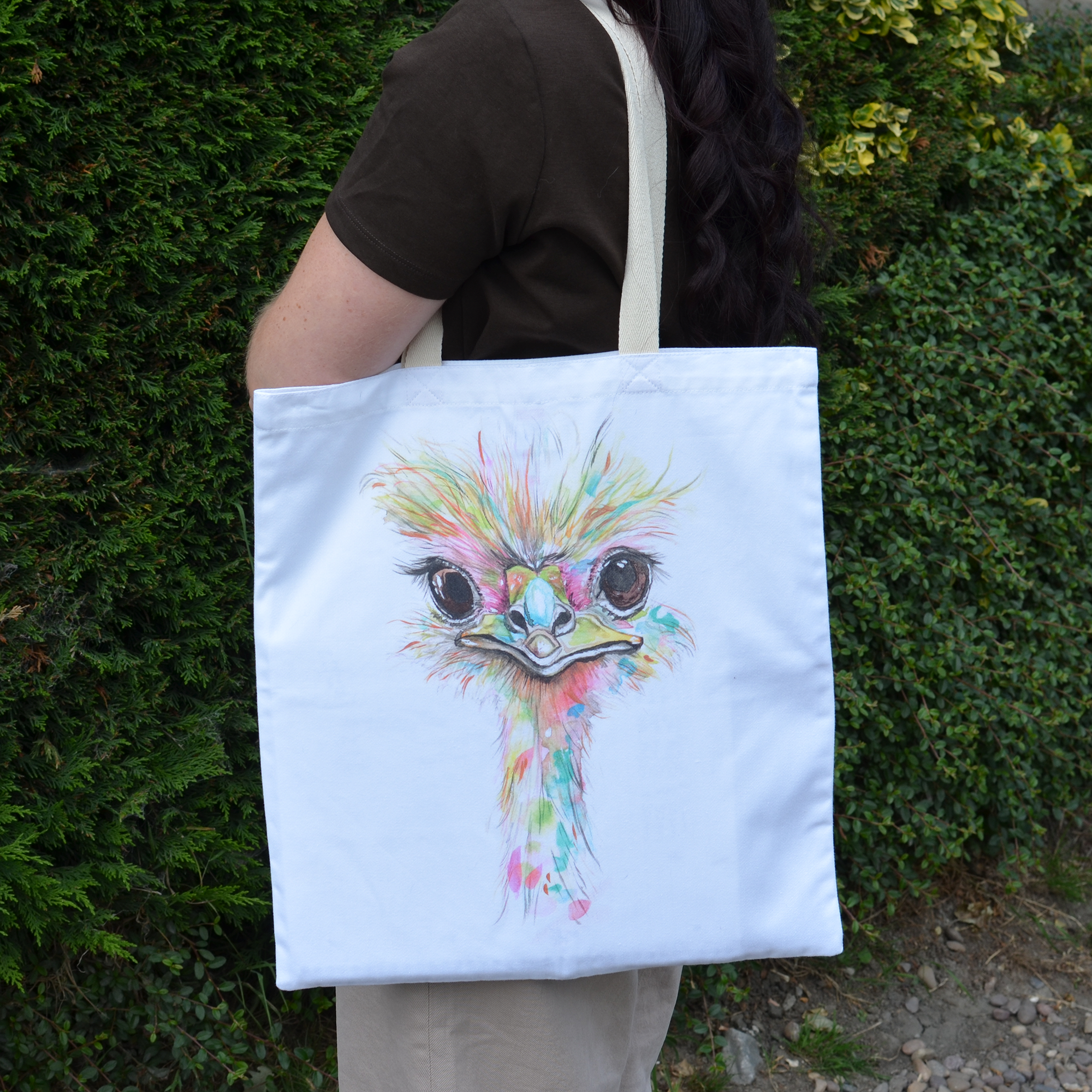Ostrich Bag Off White
