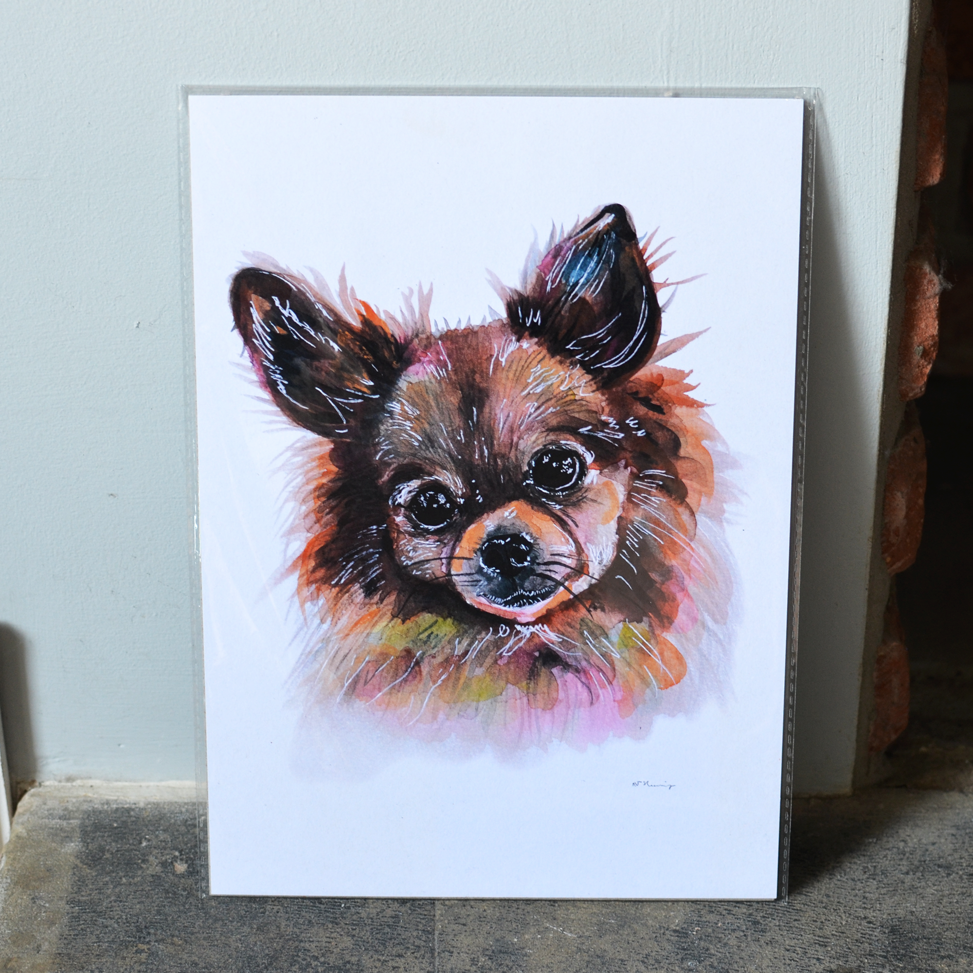 Pomeranian A4 Print
