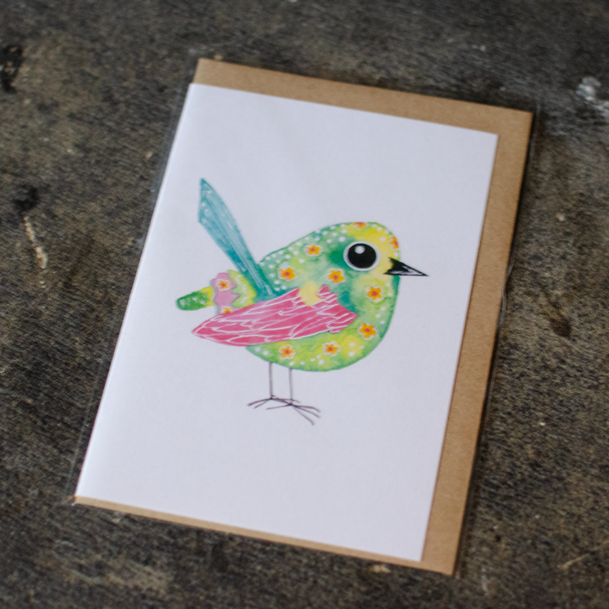 Summer Bird Greeting Card